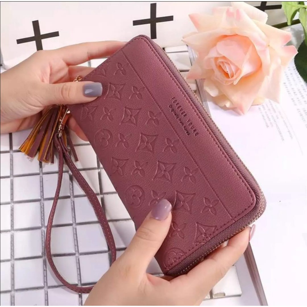 *ALIBABA1688*COD Dompet Wanita Q04 Dompet Wanita Panjang Dompet Import Real Pict Dompet Cantik