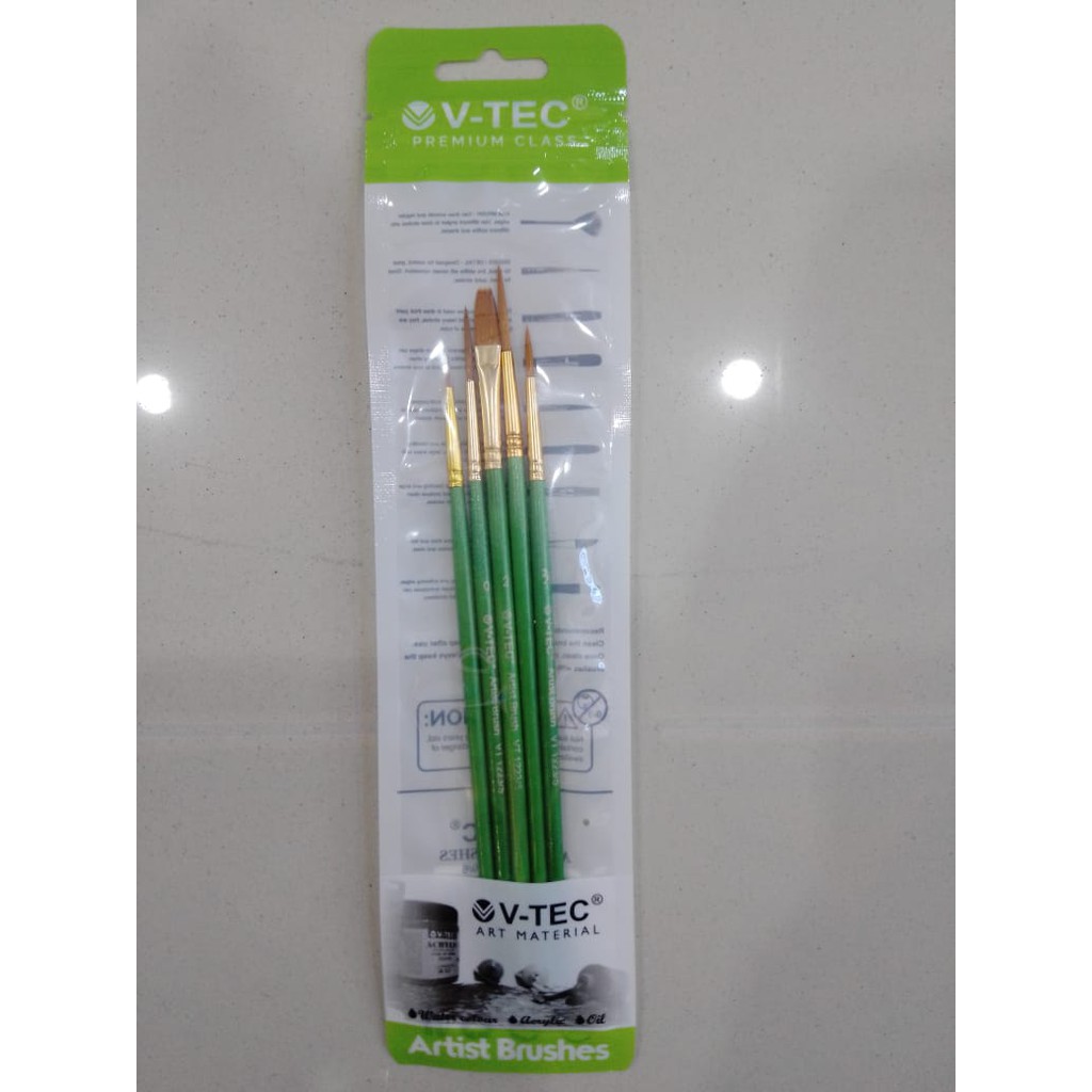 

V tec artist brushes kuas isi 5