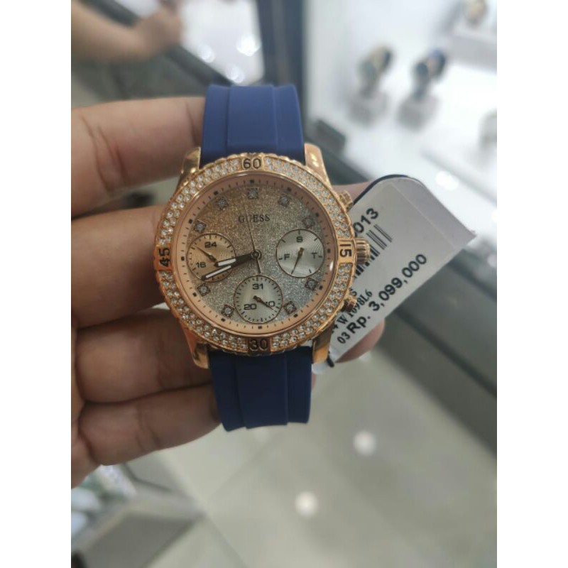 SALE JAM TANGAN GUESS V1098L6 LADIES NEW V1098L6 RUBBER ORI