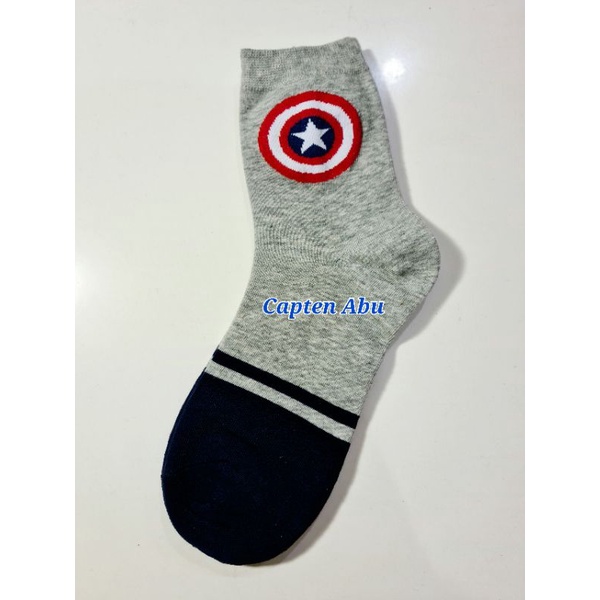 Kaos kaki anak laki hero spiderman batman