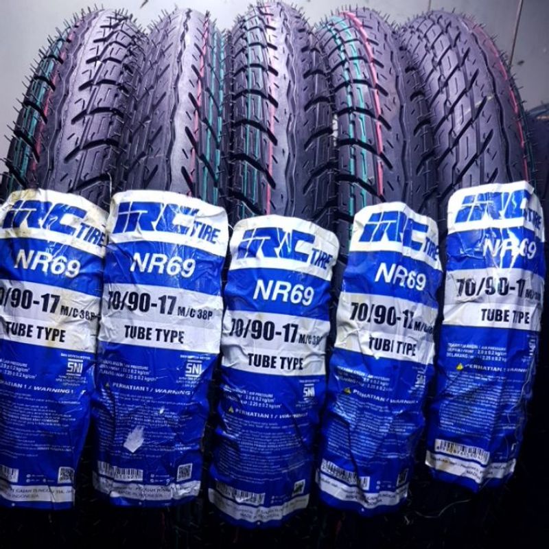 BAN LUAR IRC 70/90-17 NR69 JUPITER Z, SUPRA 125 (NON TUBELESS)