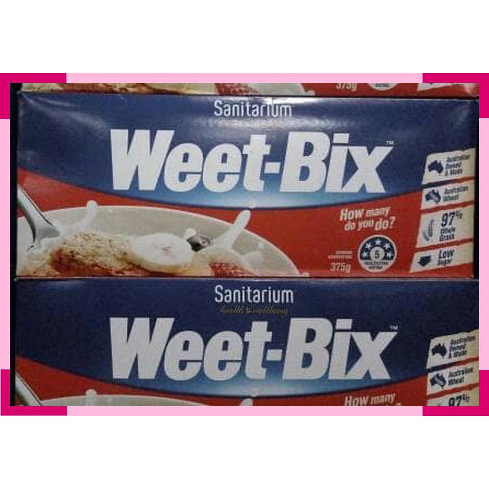 

Weet-bix | sanitarium | 375 gram | product of Australia | Gandum |