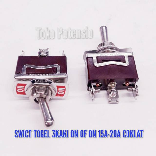 SAKLAR TOGEL 3KAKI ON OF ON COKLAT