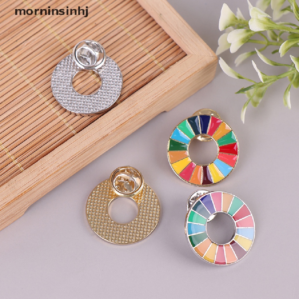 Mornin Enamal 17 Warna Brospin Dada Desain Gawang Amerika Serikat Bahan Alloy Untuk Wanita