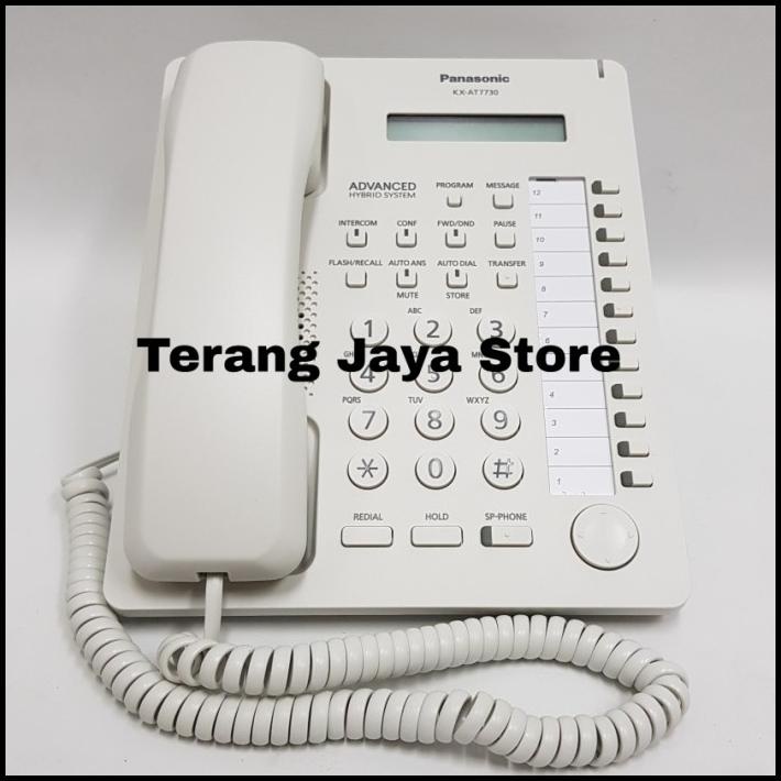 Telepon Kabel Panasonic Kx-At7730 Digital Panasonic Kx-At7730 (Putih)