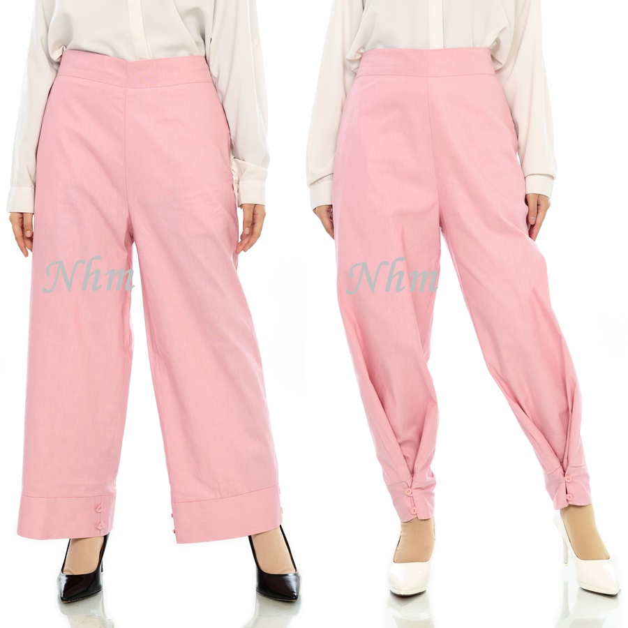 NHM Celana Kulot Yasmin Dobel Fungsi, Celana wanita Premium Pants terbaru Bestseller