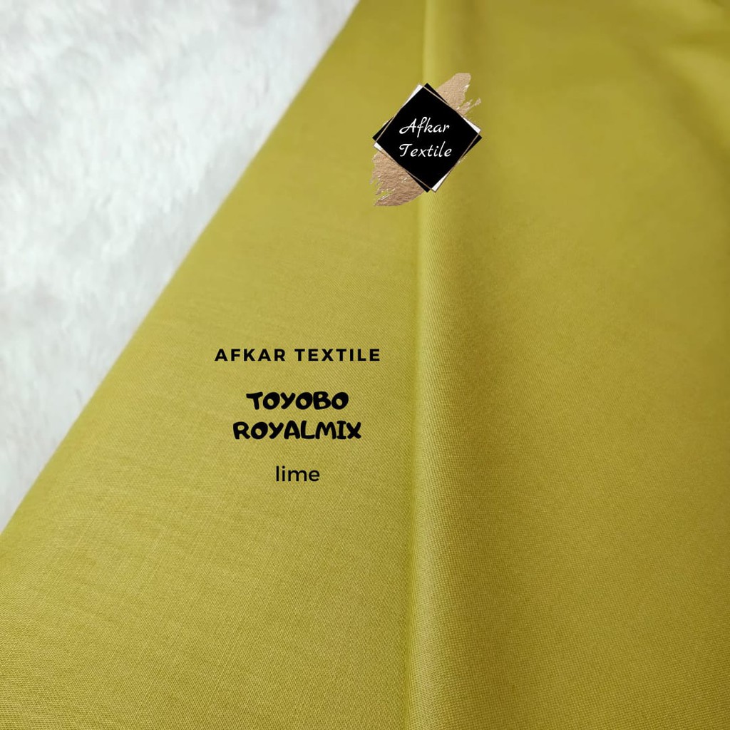 [TERMURAH] KAIN KATUN TOYOBO ROYAL MIX / Royalmix Premium Import / 100% Original Toyobo / Tidak KW-53 Lime