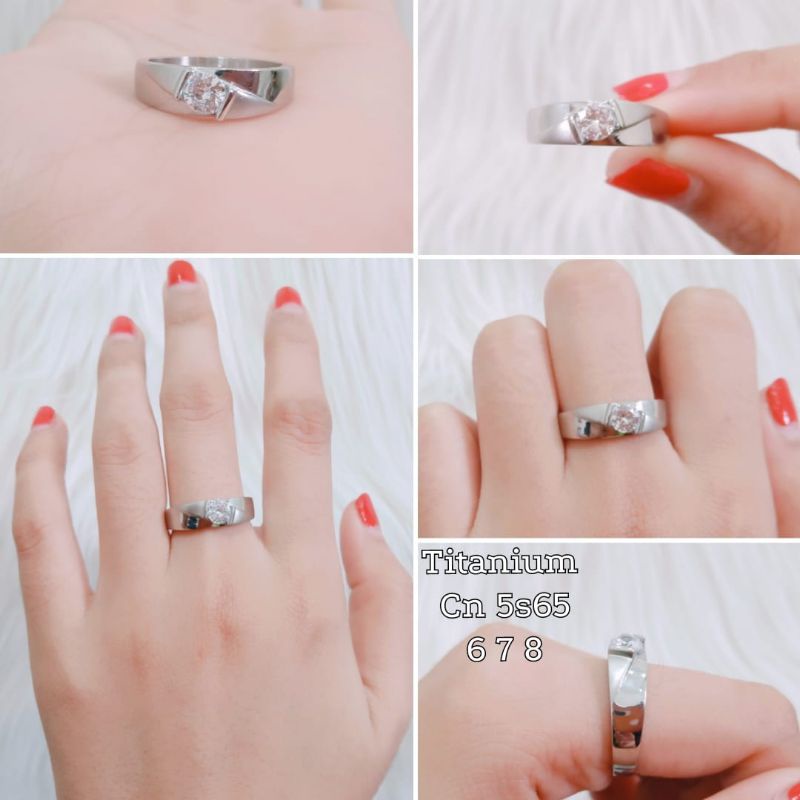 Cincin Kawin Titanium Model Terbaru Free Kotak Cincin