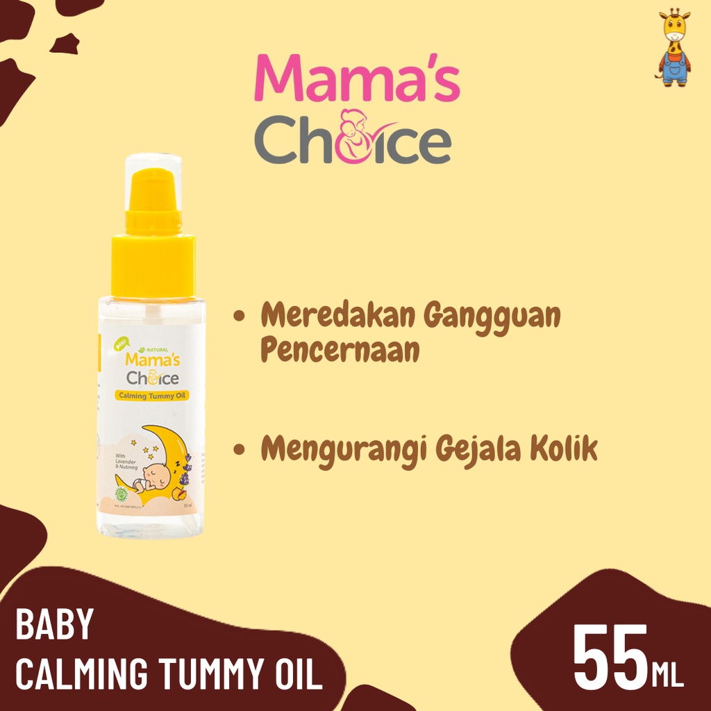 Mama Choice Baby Calming Tummy Oil 55ml - Minyak Telon