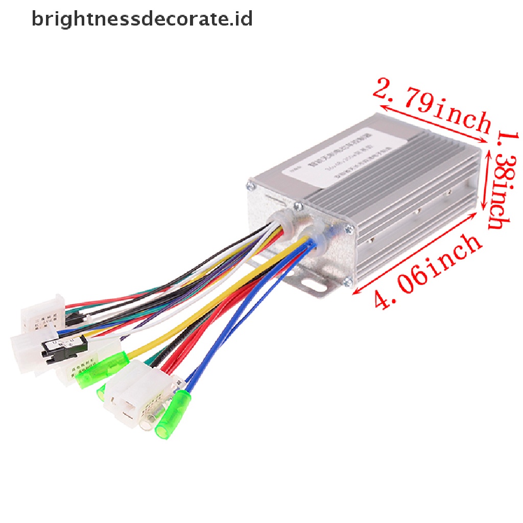 Motor Controller Brushless Dc 36v / 48v 350w Untuk Skuter Sepeda Elektrik