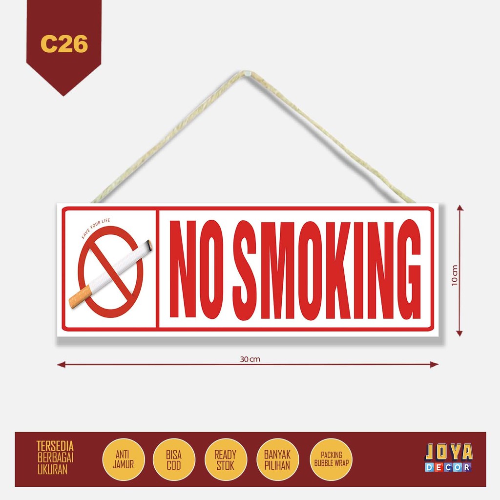

No Smoking Sign Board Papan Petunjuk CC26