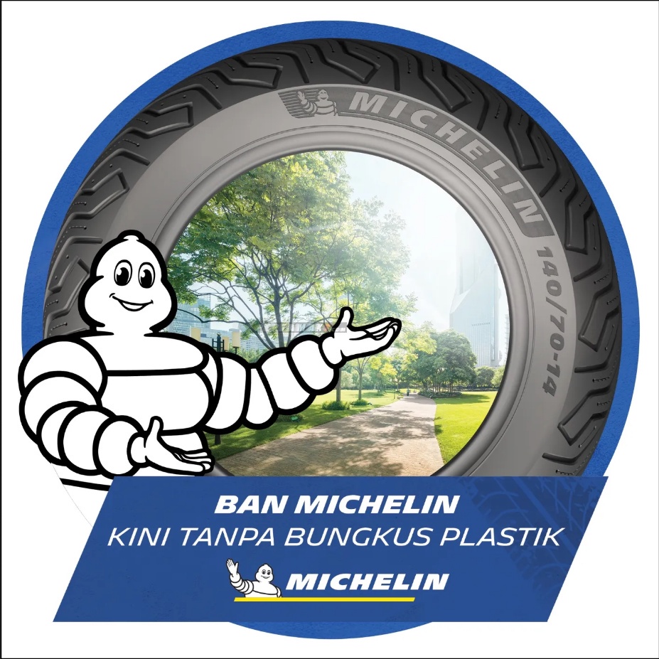 Paket Michelin City Extra 80 90 14 dan 90 90 14 Tubeless Ban luar Motor Matic Mio Beat Vario FREE PENTIL