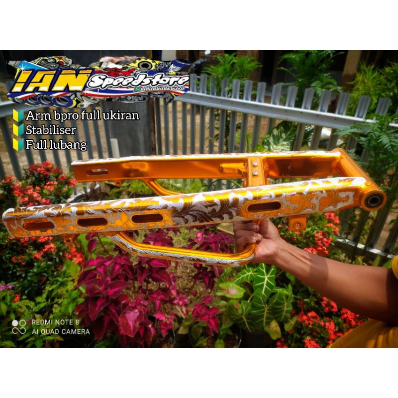 arm bpro stabiliser full ukir for vixion, cbr, ninja, cb150r, mx new