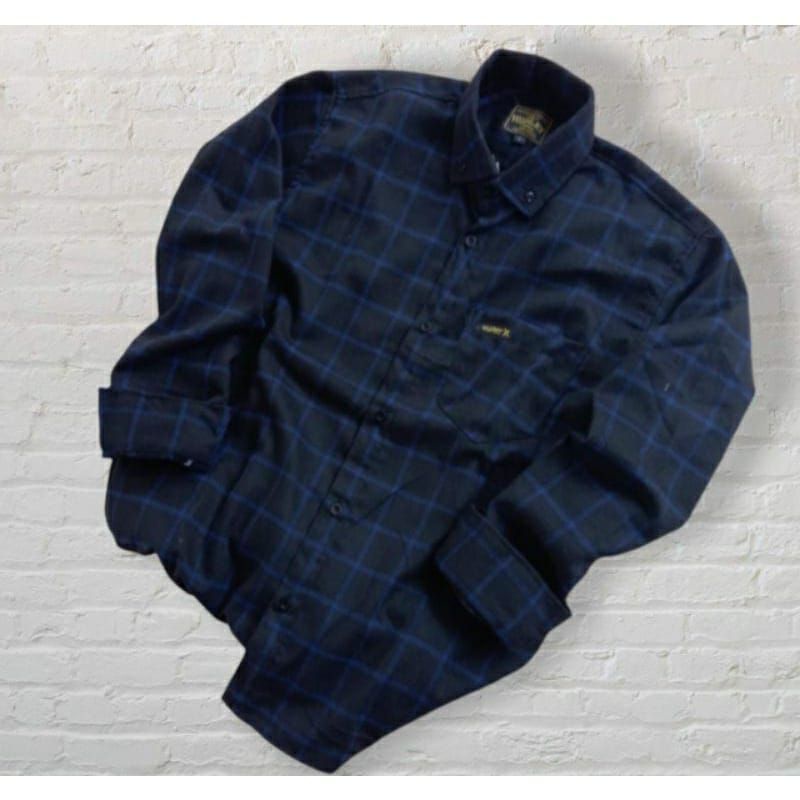 PREMIUM KEMEJA KOTAK KOTAK FLANNEL CASUAL LENGAN PANJANG UNISEX HEM PRIA WANITA KEMEJA WANITA FLANEL-F9