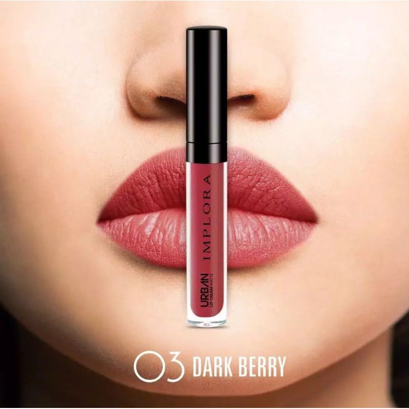 IMPLORA Urban Lip Cream Matte Original BPOM - Lipcream Surabaya-IMPL 03 Dark Berry