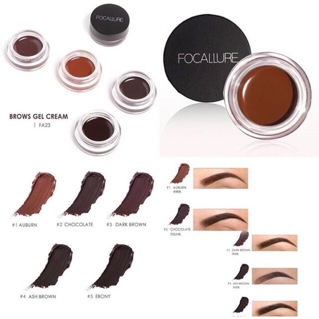 Focallure Eyebrow Gel Cream waterproof | FA23