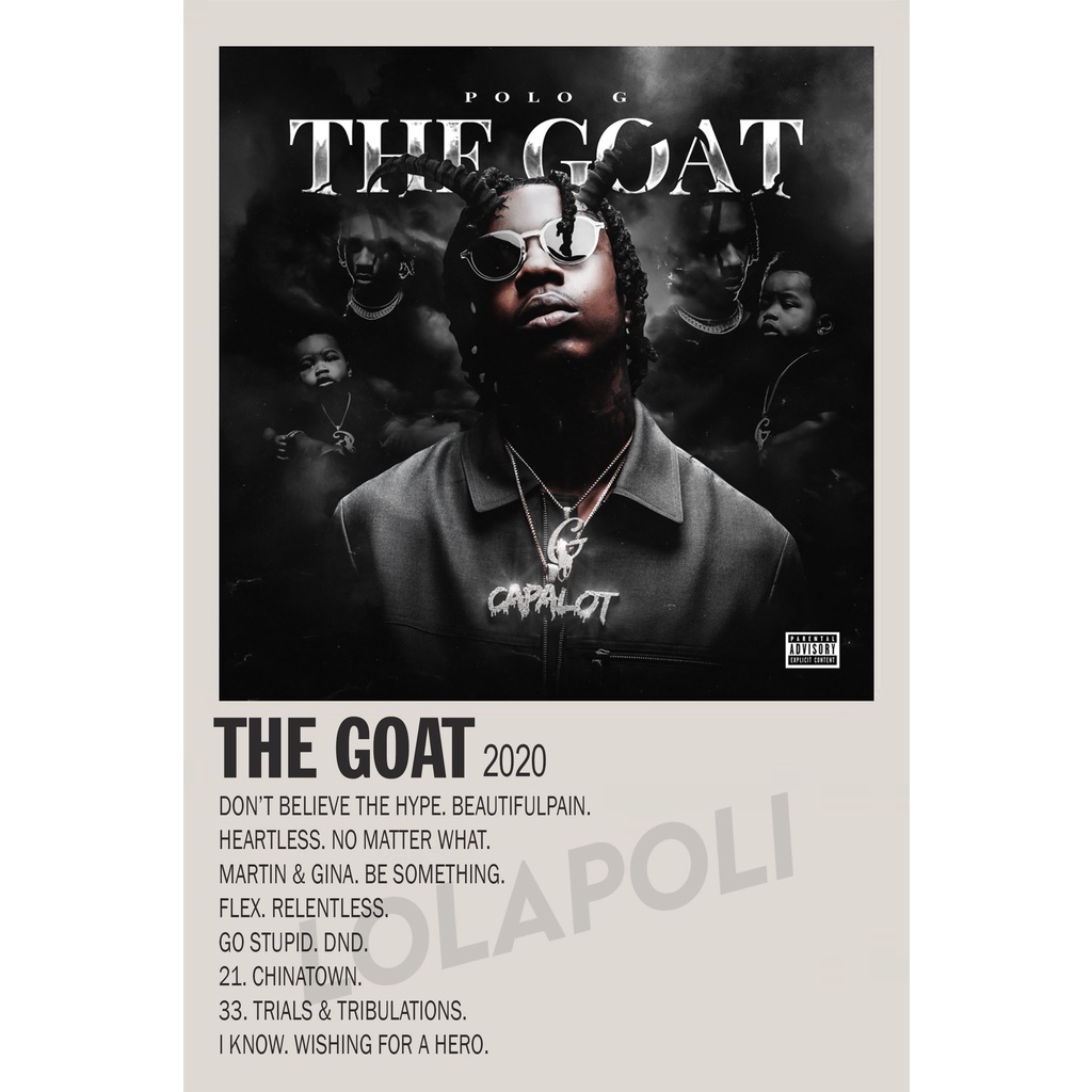 Poster Cover Album THE GOAT - Polo G