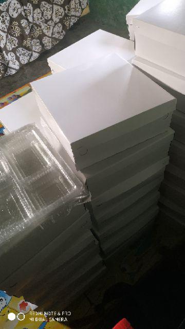 25pcs Tray Mika Untuk Dus Nasi 20x20 Catering 5 Kotak