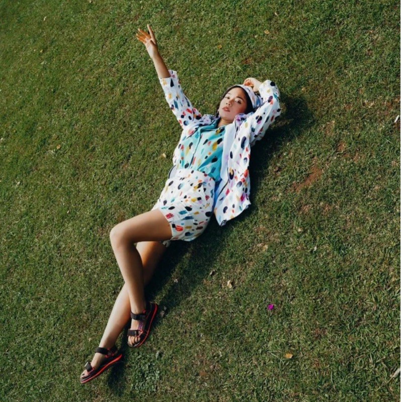 PL CALLA THE LABEL CALLAXAD NYLON HOODIE JACKET WHITE & TOSCA