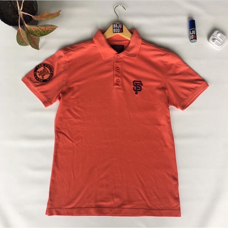 kaos polo polo shirt mlb san francisco second