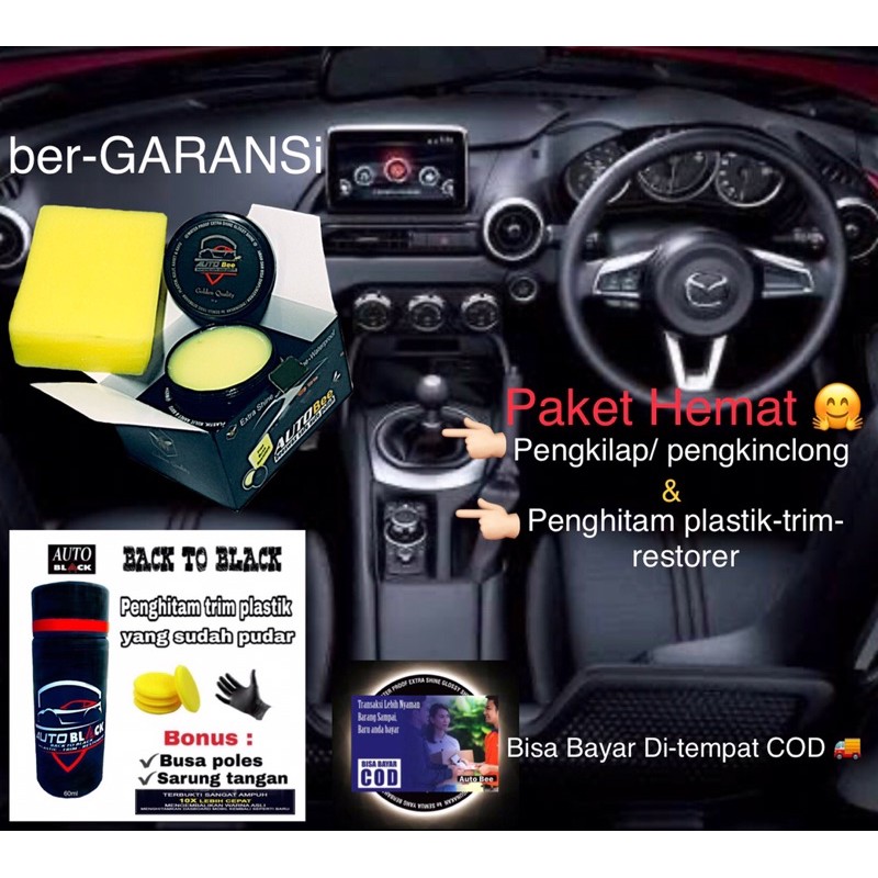 PAKET-HEMAT~AutoBeee(BeeswaxCream)AutoBlack(Penghitam)