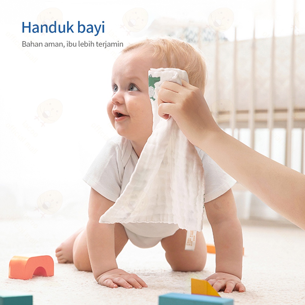 Lacoo Sapu tangan handuk bayi lembut Waslap bayi anak