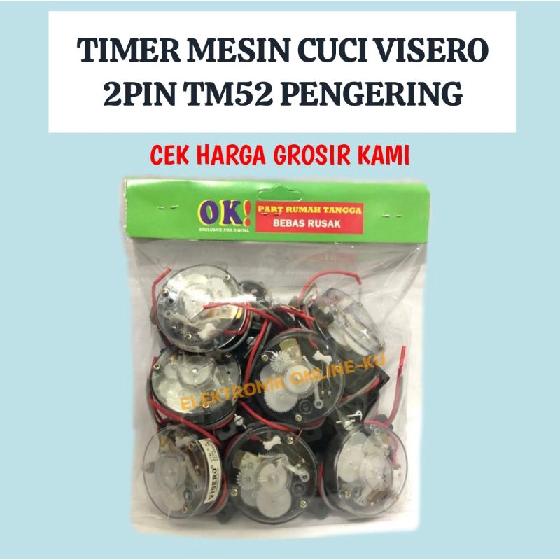 TIMER MESIN CUCI 2 KABEL VISERO TM25 PENGERING