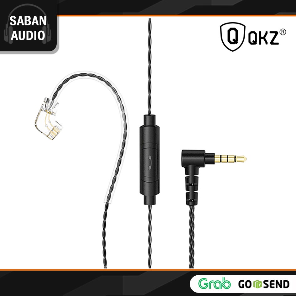 QKZ AK6 Pro Original Cable 4 Core OFC with Mic alt Kabel KZ Replacement