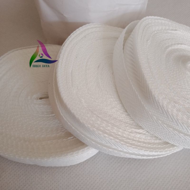 TALI SARUNG BANTAL GULING 1.2 CM PUTIH PETERBAN (No 4)