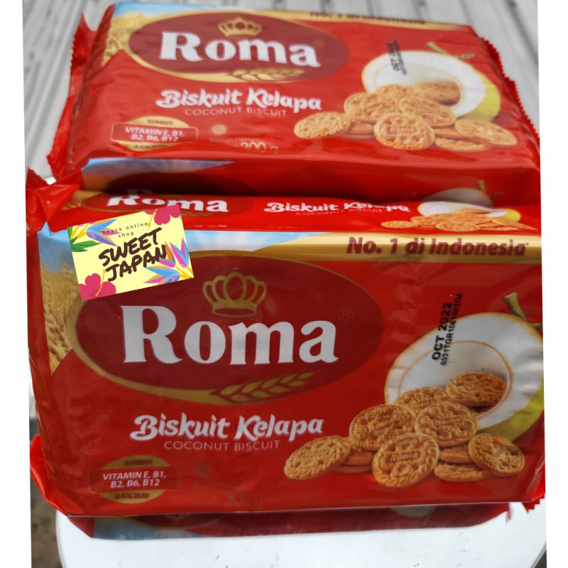 PROMO!!!  roma biskuit kelapa 300 gram jajanan jadul cemilan sehat roma kelapa dari mayora...bisa untuk hampers ulang tahun..biskuit laris biskuit sehat dari kelapa asli berkualitas..makanan enak .snack.mazter-jajanan jadoel -istanacemilan