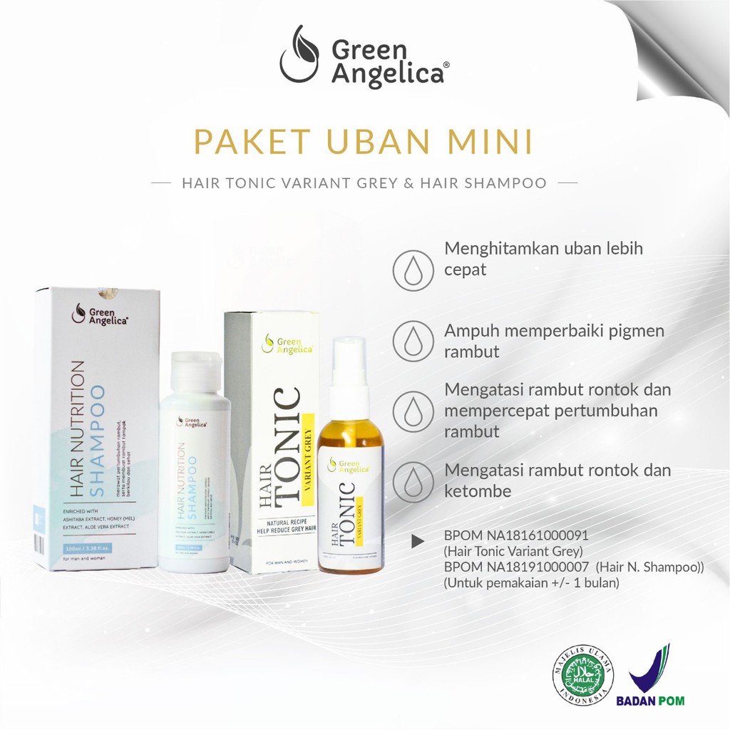 Obat Penghilang Uban usia muda alami, penghitam uban turunan permanen