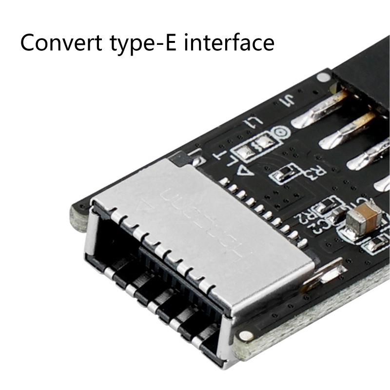 Btsg Motherboard USB 2.0 9Pin Ke Type-E Key-A Konektor Depan Converter 9P Ke Type E