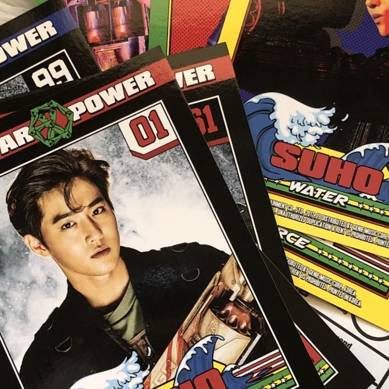 EXO “THE WAR” POWER ALBUM POSTCARD - exo photocard album