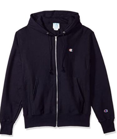 Yard Sale Champion Reverse Weave Full Zip Jacket - Small Logo C Navy - M