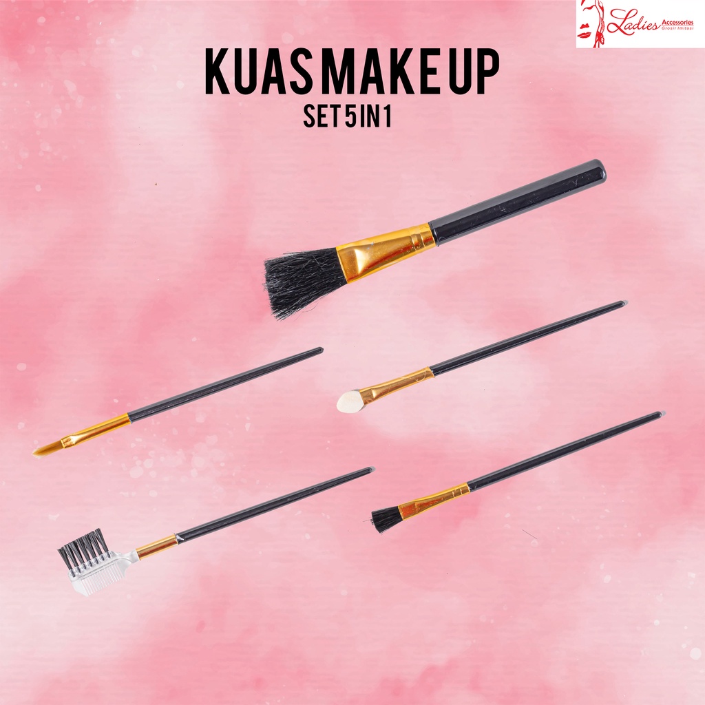 Kuas Make Up Set 4 Warna 5in1 (A25)