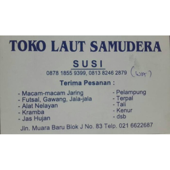 jaring ikan notice 3/8'' buat anco ikan-udang-rebon 1x9mtr