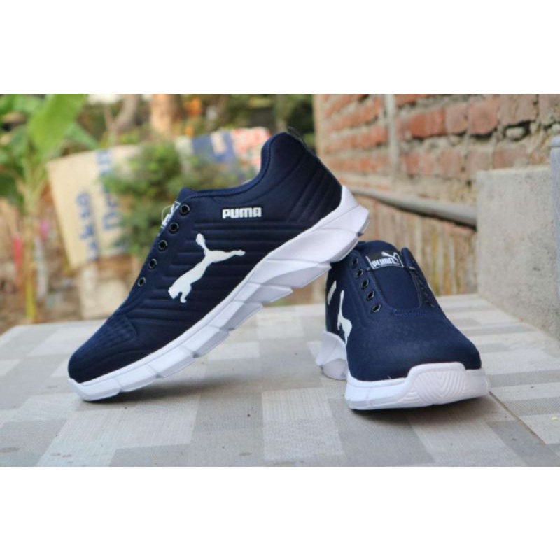 Sepatu Sport PM M4 Navy, Sepatu sneakers. Sepatu running. Sepatu sekolah. Sepatu formal. Sepatu keren. Sepatu murah