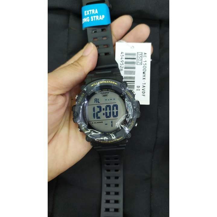 JAM TANGAN PRIA CASIO AE-1500WH-441BVDF/AE-1500WH-1AVDF/AE-1500WHX-1AVDF/AE-1500WHX-3AVDF DIGITAL ORIGINAL