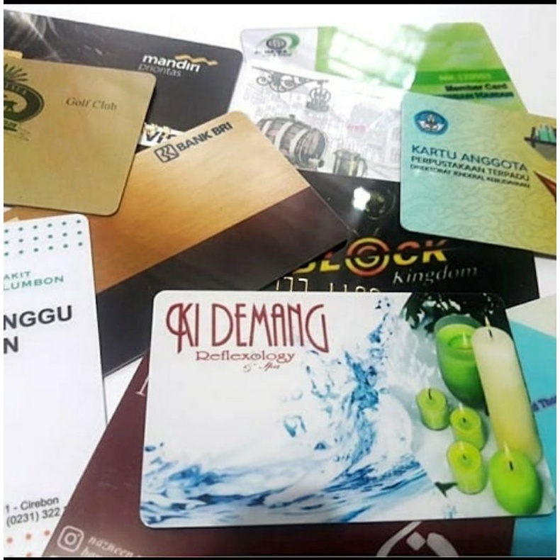 

PROMO Cetak id card/Kartu press oven/Bahan PVC Standard ATM satuan