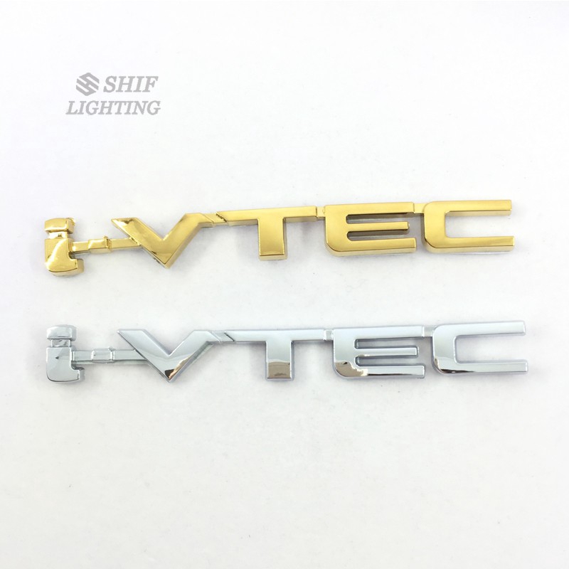 Stiker Emblem / Badge Motif Huruf i-vtec Bahan ABS untuk Mobil Honda