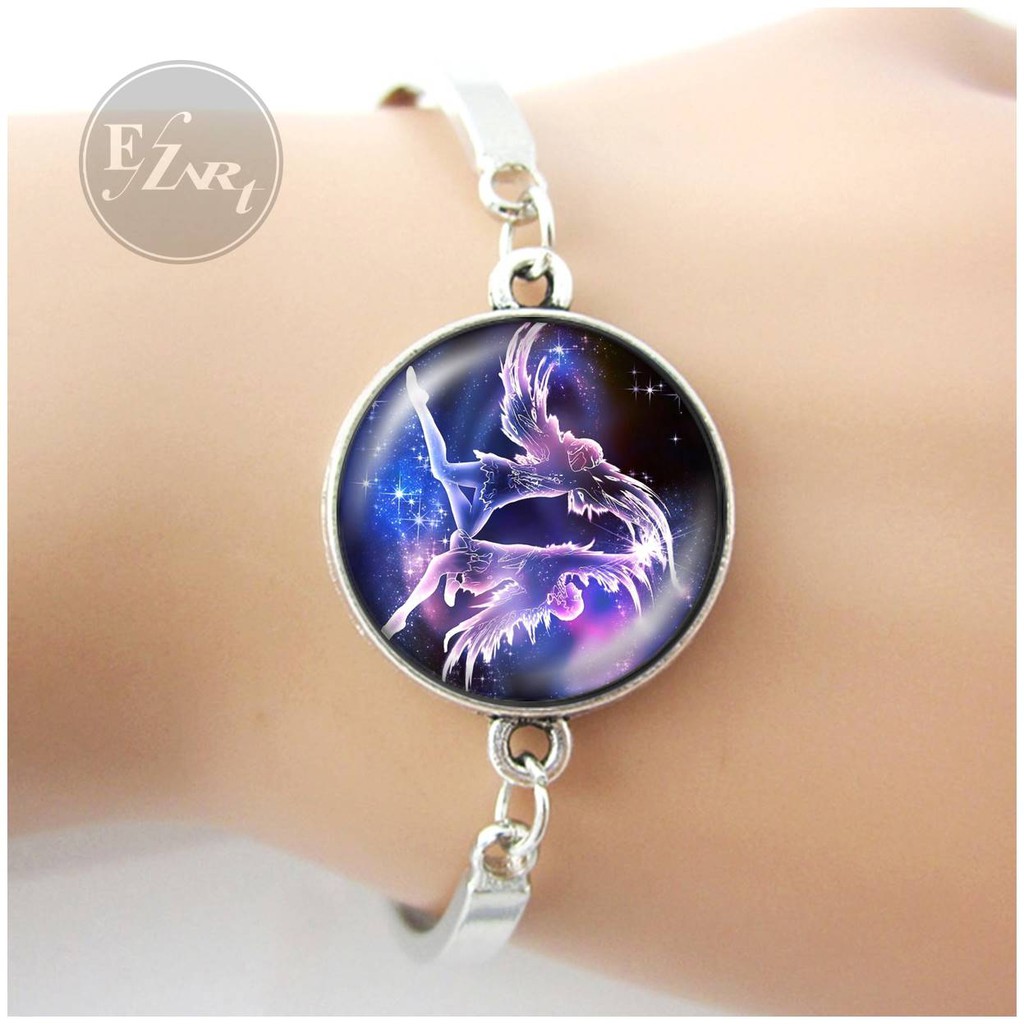 GELANG BANGLE ZODIAK WANITA STAINLESS STEEL 12 KONSTELASI ZODIAC HOROSCOPE