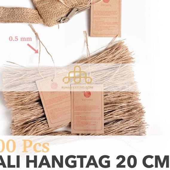 

【project】 Tali Hangtag Goni - Tali Gantungan Label Baju Distro - String Pin Loop - Benang Label Kaos