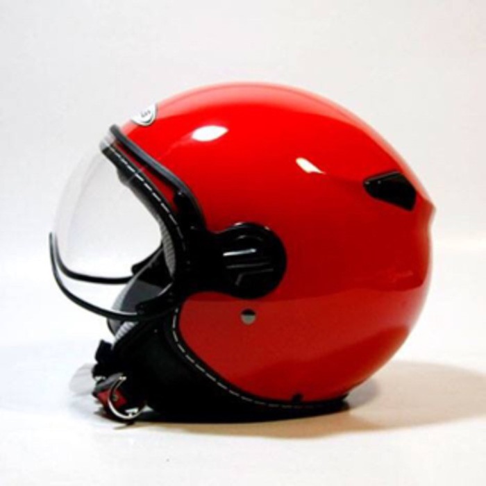 Zeus 210 red merah ferari helm retro import M L XL