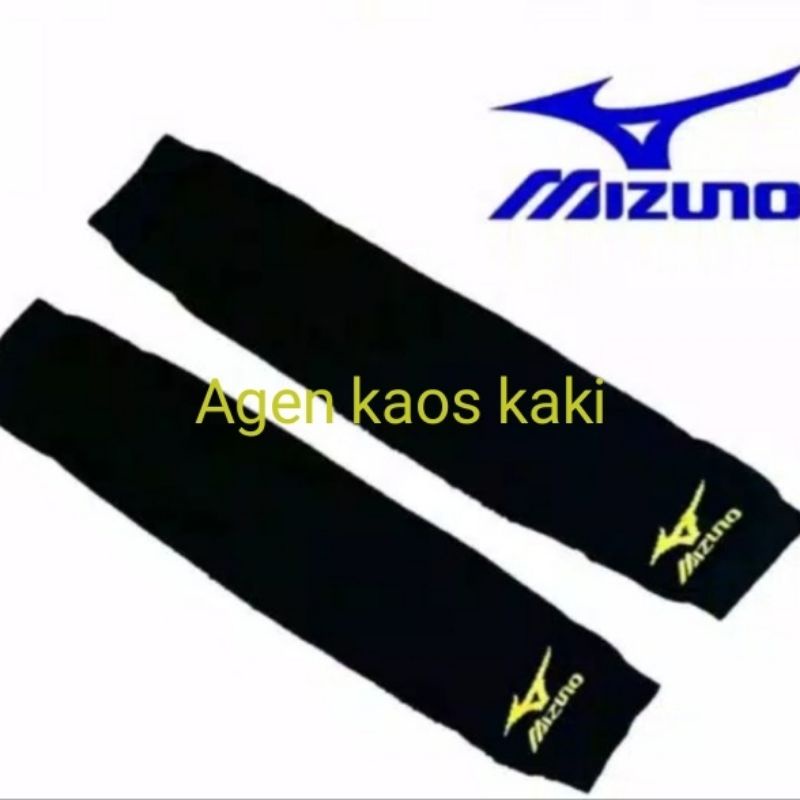 manset tangan Mizuno pria dan wanita dewasa bahan nilon super lembut