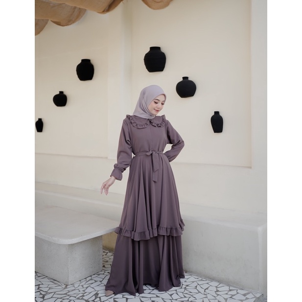 AZIMA DRESS KOREN STYLE CANTIK SIMPLE KEKINIAN