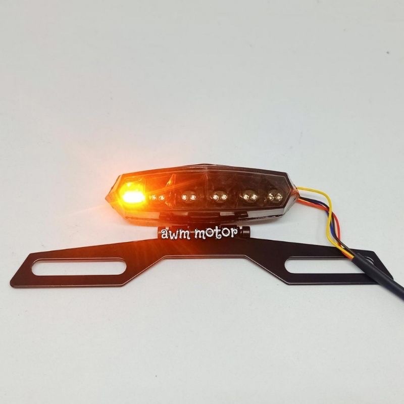 Lampu stop lamp led custom motor sport rx king