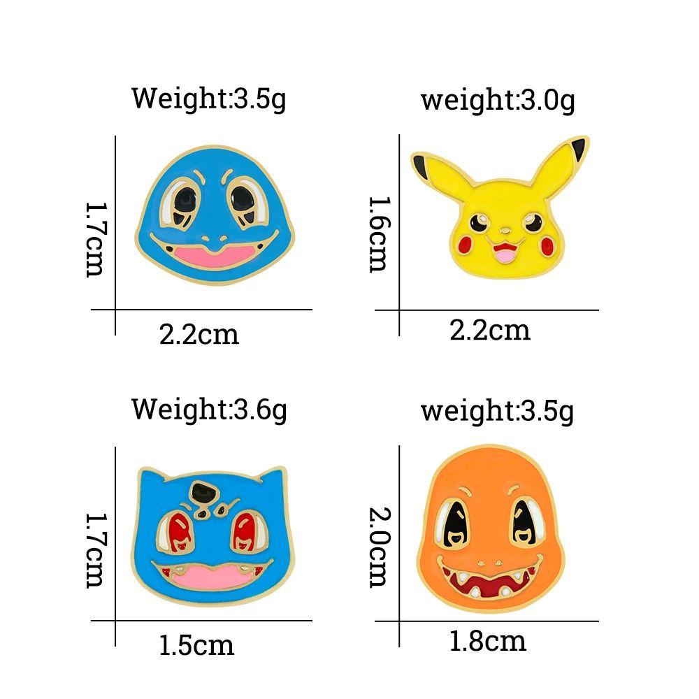 Lanfy Pokemon Badge Aksesoris Ransel Jaket Pin Pakaian Dekorasi Kartun Decor Badge Enamel Bros