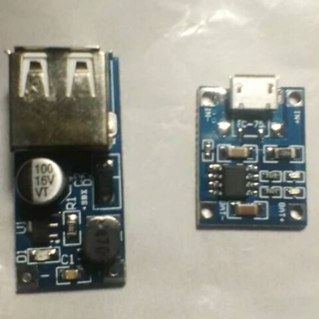 Modul kit powerbank 1 usb out put code 01, modul kit power bank tenaga Surya code 01