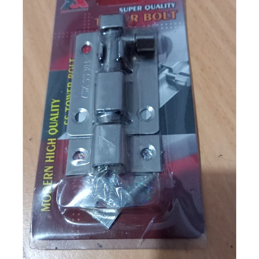 Grendel bulat Stainless Steel 2&quot; / Grendel Jendela Pintu slot selot SLOT/GRENDEL BULAT  2&quot; KUALITAS TERBAIK