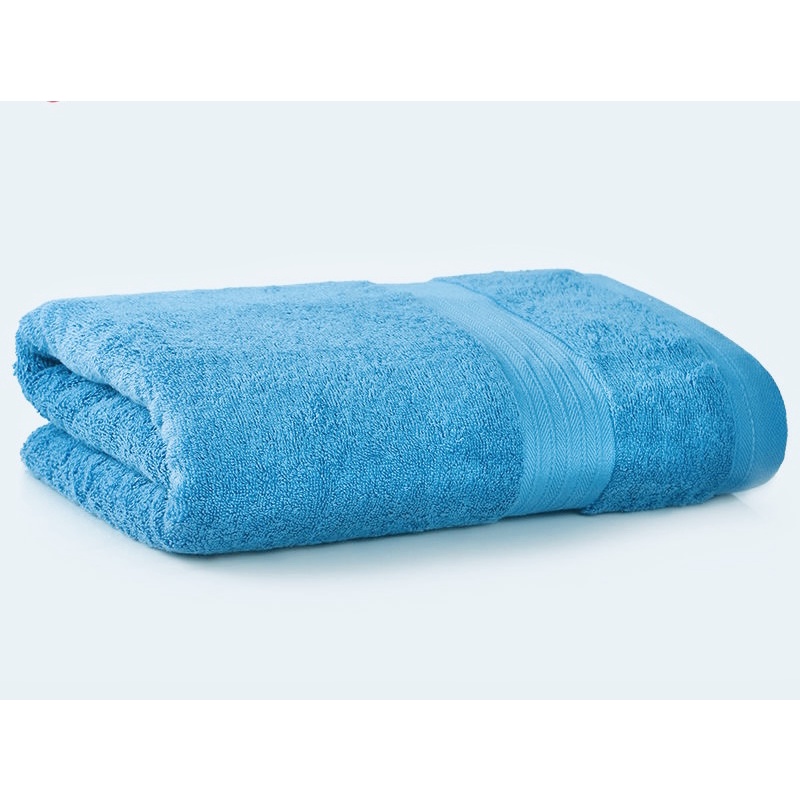 Handuk Mandi Dewasa Tebal Handuk Hotel Super SOFT Halus Lembut Polos Biru COTTON Bamboo Termurah Terlaris